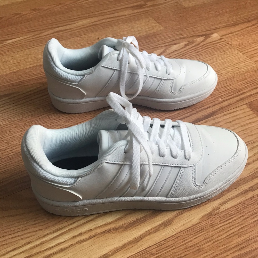 Adidas White Hoops 2.0k